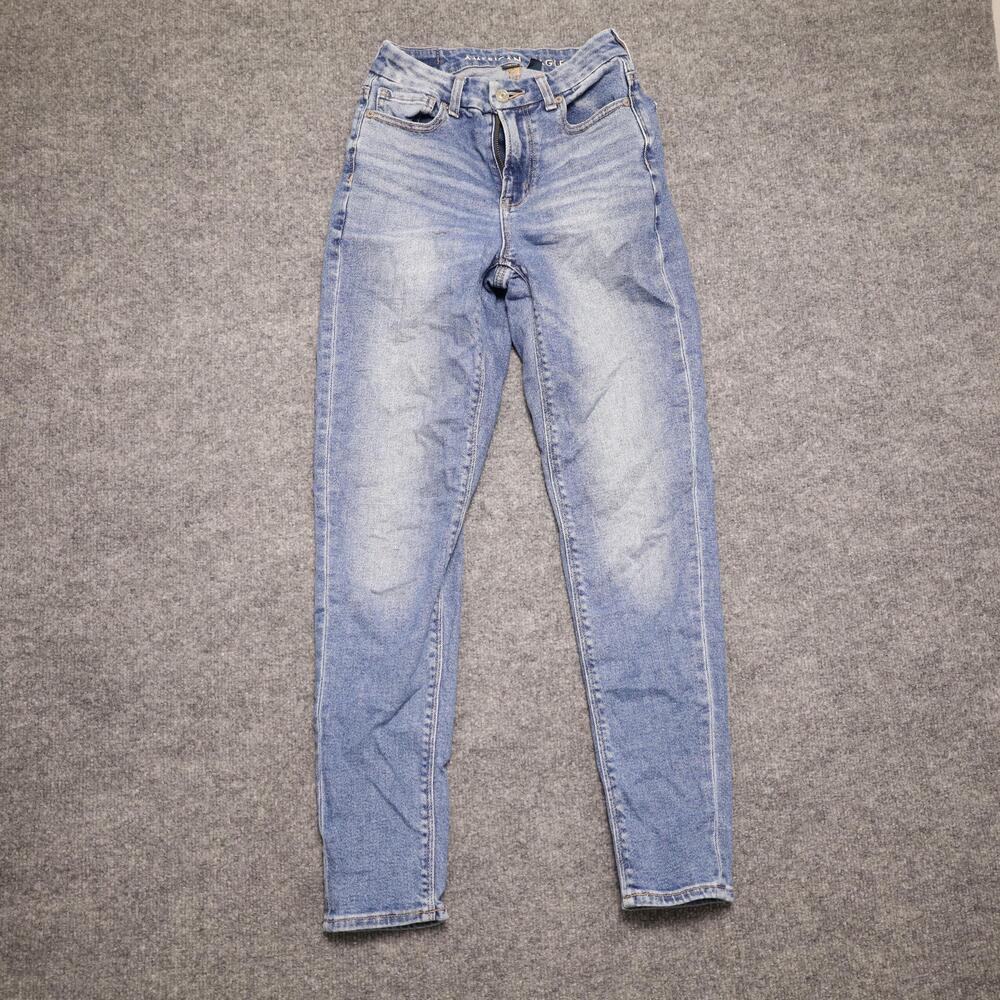 American Eagle Outfitters Jeans Womens 000 Light Wash High Rise Skinny Denim